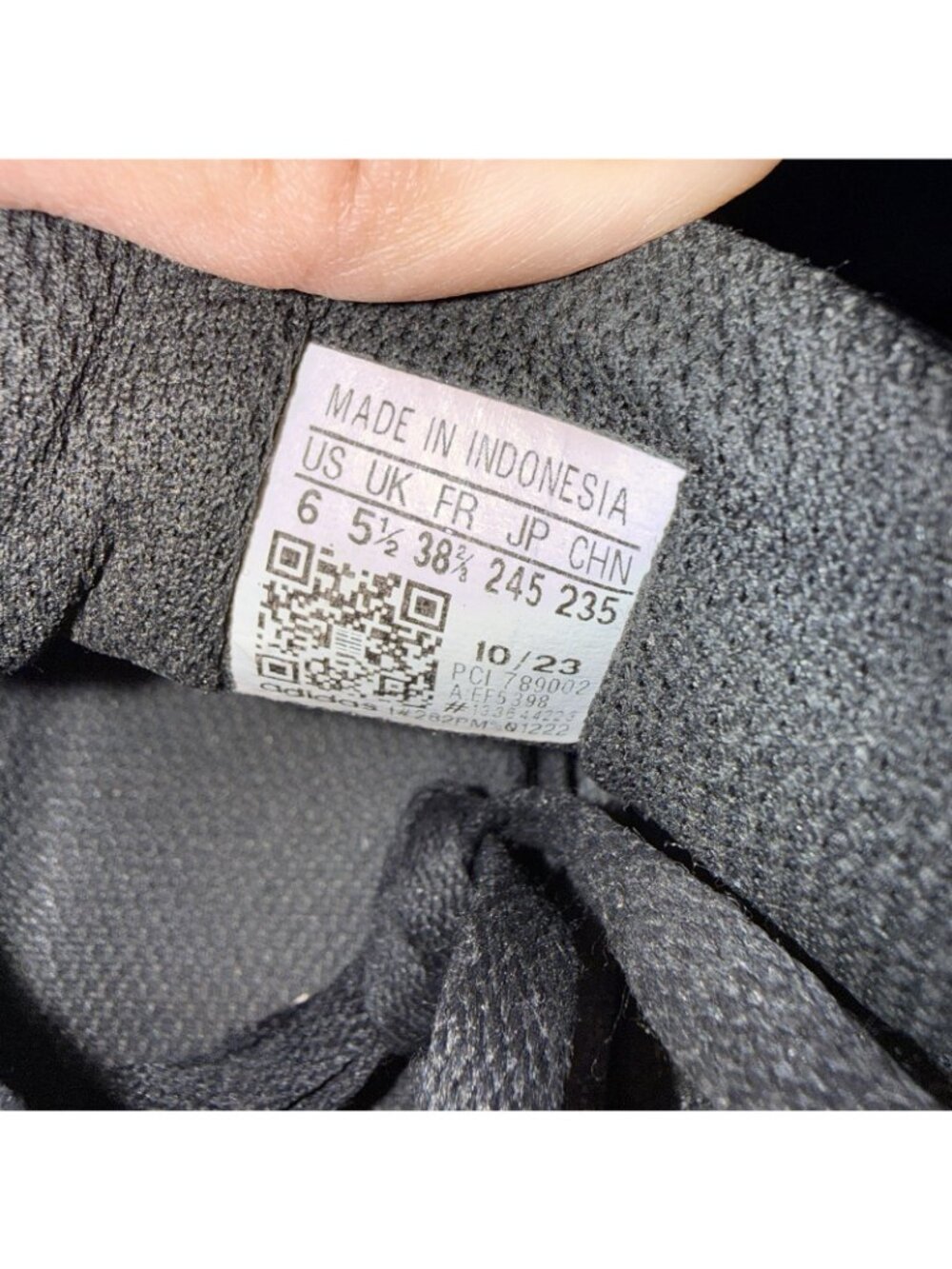 Adidas Superstar (Us 6) Black/white Sneakers - Picture 7 of 7